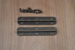 Box Hinges Antique Bronze (pair)